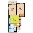 アメニティー鹿尾Ⅱの間取図