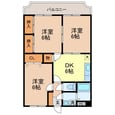 柳原マンションⅡの間取図