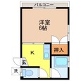 カリーナ立岩弐番館の間取図