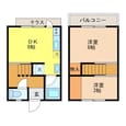 長崎本線 西浦上駅 2階建 築49年の間取図