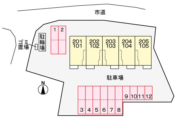 駐車場配置図