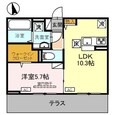 Ｄ－ＲＯＯＭ六供町２丁目の間取図