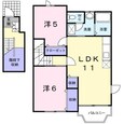 フロール清風Ａの間取図