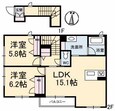 リラフォート東手城Ⅱの間取図
