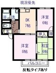 ラフォーレ壱番館の間取図