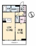 グランベレオ西新涯の間取図