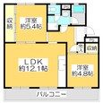 ヴィラナリー屋島4号棟の間取図