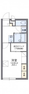レオパレス由良の間取図