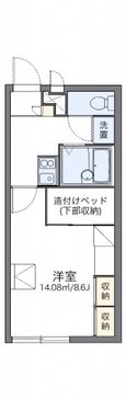 レオパレス大町の間取図