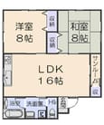パークハイブリッジBの間取図
