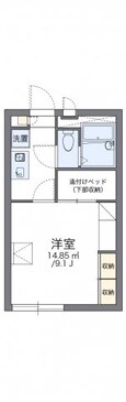 レオパレスエントラレの間取図