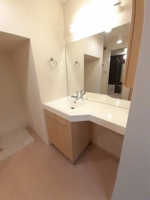 洗面・脱衣所(ゆったりとスペースのある洗面所)