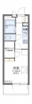レオパレスベトレーテンナーベの間取図