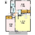 グレイスフル屋島　Ｂ棟の間取図