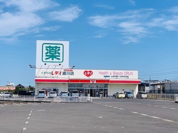 周辺環境(くすりのレディ　綾川店様まで600m)
