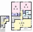 リーヴメゾン北館　Ｄの間取図