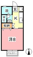 セゾン和気　Bの間取図