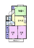 吉備線<桃太郎線> 東総社駅 2階建 築33年の間取図