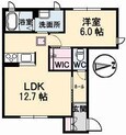 吉備線<桃太郎線> 東総社駅 2階建 築14年の間取図