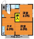 山陽本線（中国） 倉敷駅 2階建 築36年の間取図