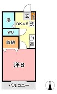 水島臨海鉄道水島本線 球場前駅 2階建 築30年の間取図