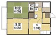 パストラル藤田Ｂ棟の間取図