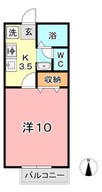 山陽本線（中国） 倉敷駅 2階建 築26年の間取図