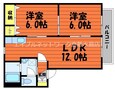 水島臨海鉄道水島本線 弥生駅 2階建 築22年の間取図
