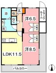 水島臨海鉄道水島本線 球場前駅 3階建 築21年の間取図