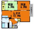 山陽本線（中国） 倉敷駅 2階建 築31年の間取図