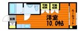山陽本線（中国） 倉敷駅 2階建 築18年の間取図