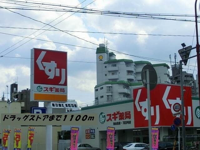 物件外観写真7　(スギ薬局まで1100m)