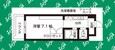 名古屋市営地下鉄鶴舞線 鶴舞駅 7階建 築30年の間取図