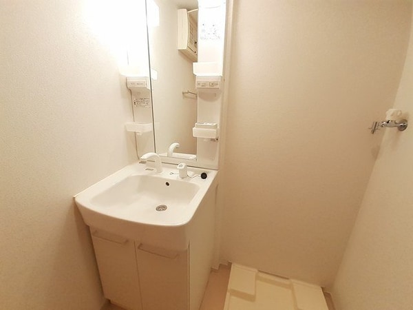 洗面・脱衣所(忙しい朝には欠かせない洗面所です)