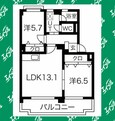 名古屋市営地下鉄東山線 上社駅 3階建 築41年の間取図