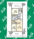 名古屋市営地下鉄東山線 本郷駅 15階建 築3年の間取図