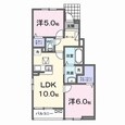 ロイセレストＢの間取図