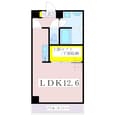 鹿児島市電１系統 脇田駅 6階建 築8年の間取図