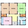 大西勢田貸家の間取図