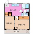 コーポグリーンＦＵＫＵＴＡの間取図