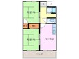 Ｋ３ハイツの間取図