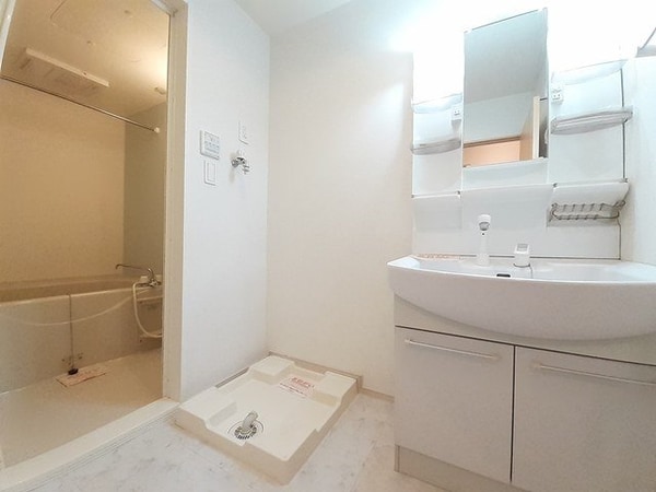 洗面・脱衣所(スペースが確保できる洗面所です)