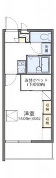 レオパレススカイの間取図