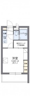 レオパレスラフィーネの間取図