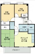 フォブール竹峰Ａの間取図