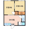 吉岡アパートの間取図