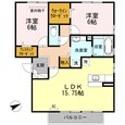 サザンリーフ新涯の間取図