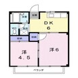 シティハイツ田辺の間取図