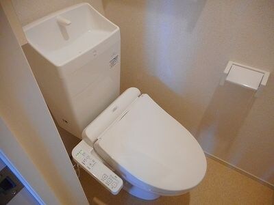 物件内観写真7　(落ち着いた色調のトイレです)