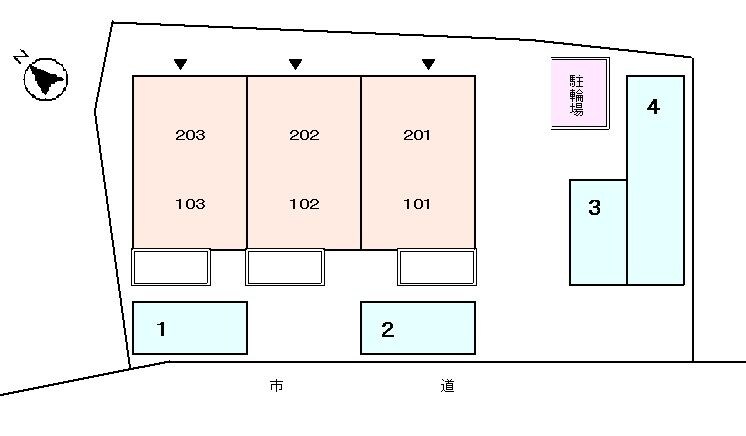 物件外観写真4　(駐車場に車を止められます)